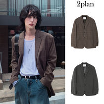 【2plan】Laurent Over Check Blazer