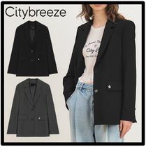 ☆関税込☆CITYBREEZE★WOOL LOOSE-FIT CUTTING SINGLE JACKET★