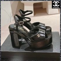 【美脚効果抜群！シンプルで合わせやすい！】CHANEL サンダル