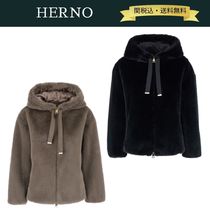 【関税・送料込】HERNO 24AW ボンバーソフトフェイクファー