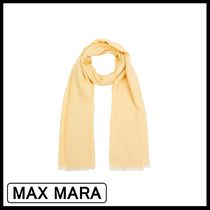 【MAX MARA】マフラー＆スカーフ オフホワイト, ライトイエロー