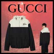 新作【GUCCI】テクニカルコットンキャンバス フードジャケット