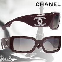 CHANEL シャネル ロゴ レクタングル メガネ サングラス CH5526