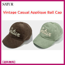 ★SATUR★Vintage Casual Applique Ball Cap★ボール キャップ★