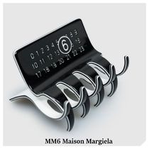 MM6 Maison Margiela ブラック＆ホワイト ロゴ ヘアクリップ