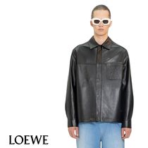 【LOEWE】ロエベ アナグラムデボスポケットオーバーシャツ BLACK