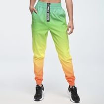 Funscape High Waisted Zip Front Track Pants Get in Lime