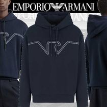 Emporio Armani◆ロゴ フード付きジャージースウェットシャツ