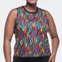 ★国内発送★ ズンバ Zumba Funscape Loose Muscle Tank Rainbow