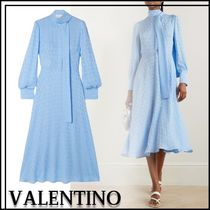 《エレガントなデザイン》VALENTINO】ミディ丈ワンピース