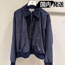 LOEWE コットン/カシミヤ コーデュロイ ジャケット Navy 送料込