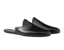 【PRADA】受注会限定カラー BRUSHED LEATHER SLIPPERS/BLACK