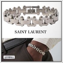 SAINT LAURENT シルバートーン チェーン ブレスレット 人気