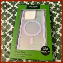 kate spade iPhone16Proケース Wavy Opal Iridescent MagSafe