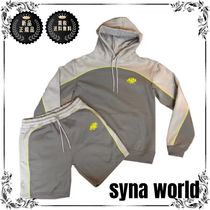 syna world ロゴ セットアップ Grey/Yellow○関税送料無料○