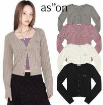 【as"on】HARMONY TWIST CARDIGAN　アンゴラ