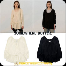 [SOMEWHERE BUTTER]24FW★韓国人気★Adel Frill Blouse