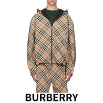 【BURBERRY】ベージュ チェック リバーシブル ジャケット