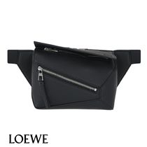 【LOEWE】ロエベ パズルミニクラシックレザーベルトバッグ BLACK