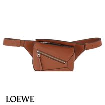 【LOEWE】ロエベ パズルミニクラシックレザーベルトバッグ BROWN