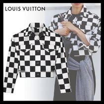 Louis Vuitton《ダミエ デニムジャケット》コットン 黒/白 直営