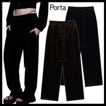 【PORTA】PORTA VELVET JOGGER PANTS / 追跡付