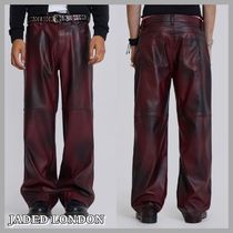 【JADED LONDON】Oxblood Faux Leather Pants