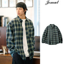 【JEMUT】24FW★ Denier Overfit Ombre Check Shirt