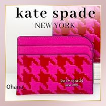 【kate spade】デヴィン ハウンドトゥース カード ホルダー