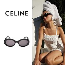 おすすめ☆大人気【CELINE】 Triomphe オーバルサングラス 52mm