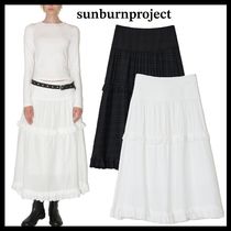 【SUNBURN PROJECT】Frill Maxi Skirt★韓国人気★追跡付