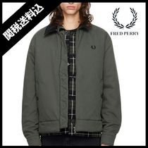 FREDPERRY フレッドペリー ロゴ グリーン Caban ジャケット 中綿