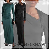 送料込/関税込■Victoria Beckham■Ruched アシンメトリーガウン