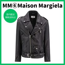 【MM6 Maison Margiela】フェイクレザーライダースジャケット