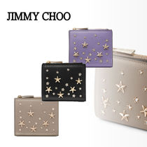 【JIMMY CHOO】ハニ スタッズ付き カーフレザー・ウォレット