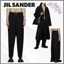 【Jil Sander】ブラック ベルト トラウザーズ