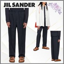 【Jil Sander】ブルー テーパードパンツ