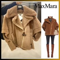 【CAMMELLO】MAX MARA テディ バイカーケープ NEWMANTO