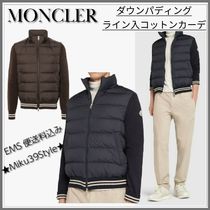 【Moncler】ライン付カジュアル!ダウンパディングコットンカーデ