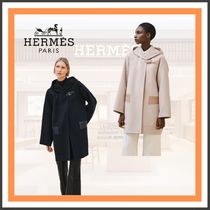 【ベビーカシミヤ100%で着心地最高◎】HERMES ダッフルコート