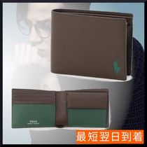 POLO RALPH LAUREN*コントラストレザー カラーポニー折財布