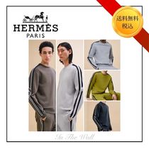 海外限定品★5色【HERMES】クルーネックスウェット Run H