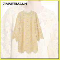 ■Zimmermann フローラル レース コットン ミニドレス