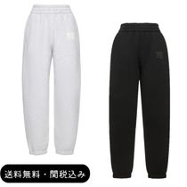 【Alexander Wang】テリーコットン ロゴ スウェットパンツ