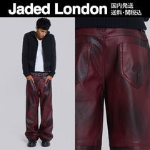 大人気！Jaded London★Oxblood Faux Leather パンツ