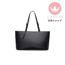 【JESTINA公式】MARI スクエアシルエットトートバッグ(BLACK)