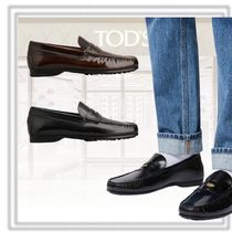 送料込直営店*TOD`S*トッズ レザーモカシン