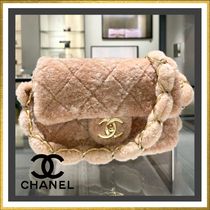 【ふわふわ&モコモコ】CHANEL スモール フラップ バッグ ピンク