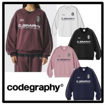 ★関税込★Codegraphy★24H TRACK V-NECK SWEATSHIRT★