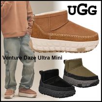 UGG Venture Daze Ultra Mini ユニセックス スエード 厚底